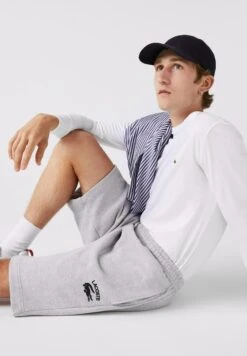 Lacoste Short - Gris Chiné -Tenues Mode Boutique 01063ad7d8094f68842df4e7cc47e232