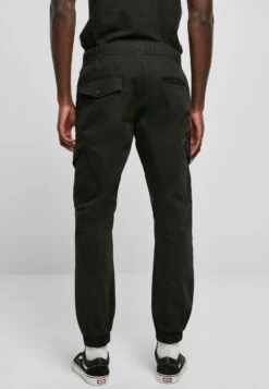 URBAN CLASSICS Zipper D-Ring - Pantalon Cargo - Jet Black -Tenues Mode Boutique 07161bcbd3a84f998c2d8da15745a6a4