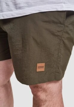 URBAN CLASSICS Block - Short De Bain - Olive -Tenues Mode Boutique 0970af7f8c8b49a681bd49e5c64c28f5