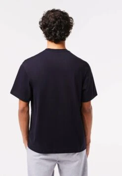 Lacoste T-Shirt Imprimé - Bleu Marine Hde -Tenues Mode Boutique 10994d111da74de1955a923b85f06ede