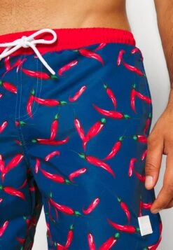 URBAN CLASSICS Pattern Retro Swim - Short De Bain - Blue -Tenues Mode Boutique 159ac5ebbfe84f2cbe17f822cd1778f3