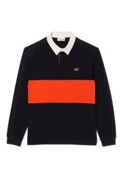 Lacoste Rugby - Polo - Bleu Marine Orange