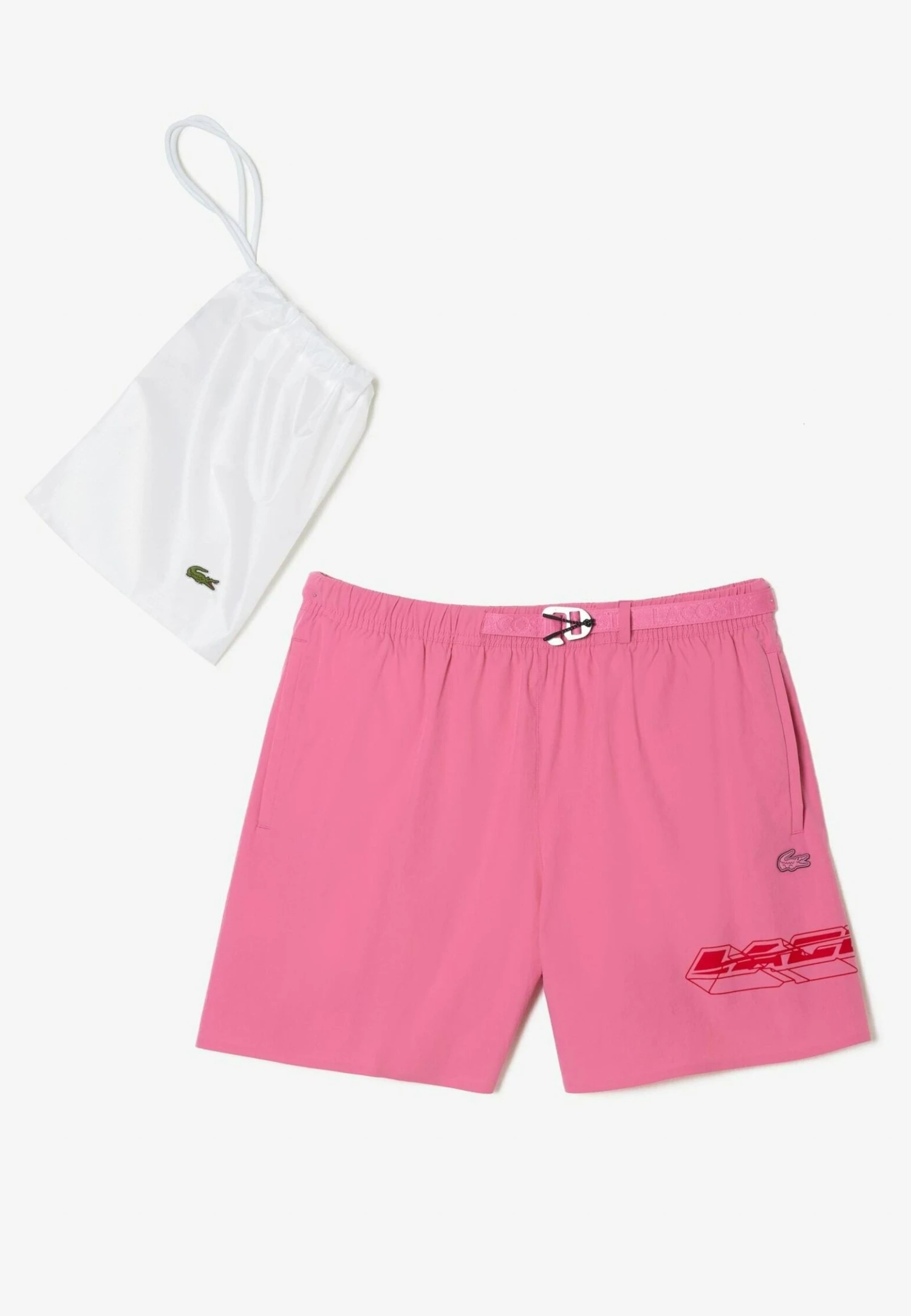Lacoste Short De Bain - Rose 2 Lacoste Short De Bain - Rose – Image 2
