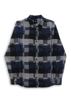 Vans Gibson Patchwork Ls - Chemise - Dress Blues/Black