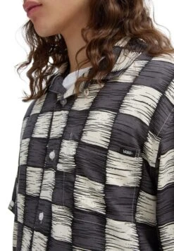 Vans Moore Ss - Chemise - Asphalt Antique White -Tenues Mode Boutique 26397f2711224995a4999add9f464d34