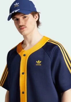 Adidas Originals Cl Ss Bb - Chemise - Dark Blue Crew Yellow -Tenues Mode Boutique 26a10a810c53498ead5019cb2bf2abbf