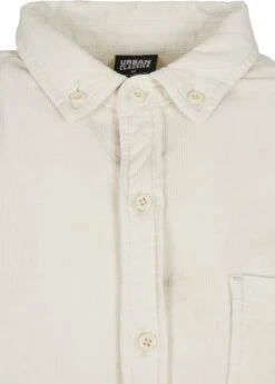 URBAN CLASSICS Corduroy Shirt - Chemise - Whitesand -Tenues Mode Boutique 320ab9a5ac85483fbb4c4488c1fdcde9