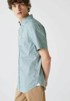 Lacoste Ch2879 - Chemise - Weiß / Grün -Tenues Mode Boutique 32c84e9337b44d11968f993279fc611d