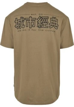 URBAN CLASSICS Chinese Symbol Tee - T-Shirt Imprimé - Khaki/Black -Tenues Mode Boutique 3527696cfb6844a6bf7e7051773d5cd3