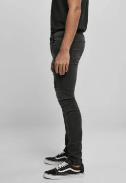 URBAN CLASSICS Heavy Destroyed Slim Fit Jeans - Jean Slim - Realblk Heavy Destroyed Washed 12 URBAN CLASSICS Heavy Destroyed Slim Fit Jeans - Jean Slim - Realblk Heavy Destroyed Washed -Tenues Mode Boutique 366e517124d4473791463834d3054dc6