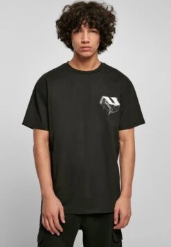 URBAN CLASSICS Constructed - T-Shirt Imprimé - Black