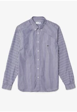 Lacoste Chemise - Blanc / Bleu Marine -Tenues Mode Boutique 3b3984dc2d9d4ab1aee08c75502170ce