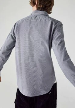 Lacoste Chemise - Weiß / Navy Blau -Tenues Mode Boutique 3cd25a23d6d3401785c53e23c799d9eb