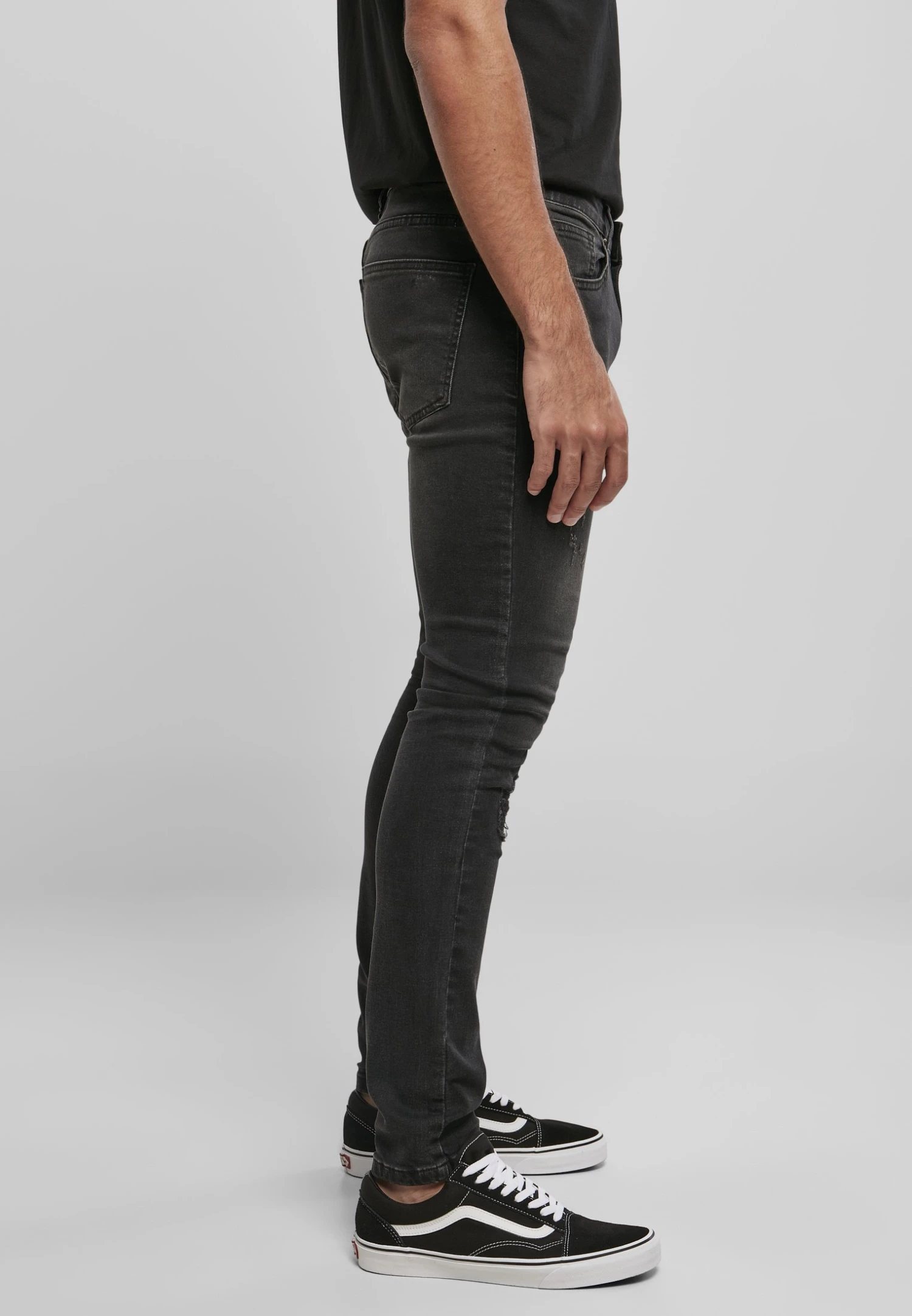 URBAN CLASSICS Heavy Destroyed Slim Fit Jeans - Jean Slim - Realblk Heavy Destroyed Washed 5 URBAN CLASSICS Heavy Destroyed Slim Fit Jeans - Jean Slim - Realblk Heavy Destroyed Washed – Image 5