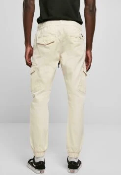 URBAN CLASSICS Zipper D-Ring - Pantalon Cargo - Creme -Tenues Mode Boutique 443310c2930544b59847f0da384e3719