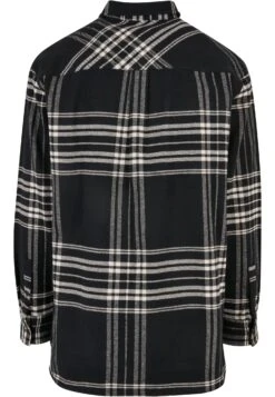 URBAN CLASSICS Long Oversized Checked Summit - Chemise - Black -Tenues Mode Boutique 4c5468149edc413f80eb792fa912c6bf