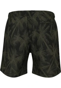 URBAN CLASSICS Pattern - Short De Bain - Palm/Olive -Tenues Mode Boutique 4fd80f416e7d46aba4b487fd72a13aa6