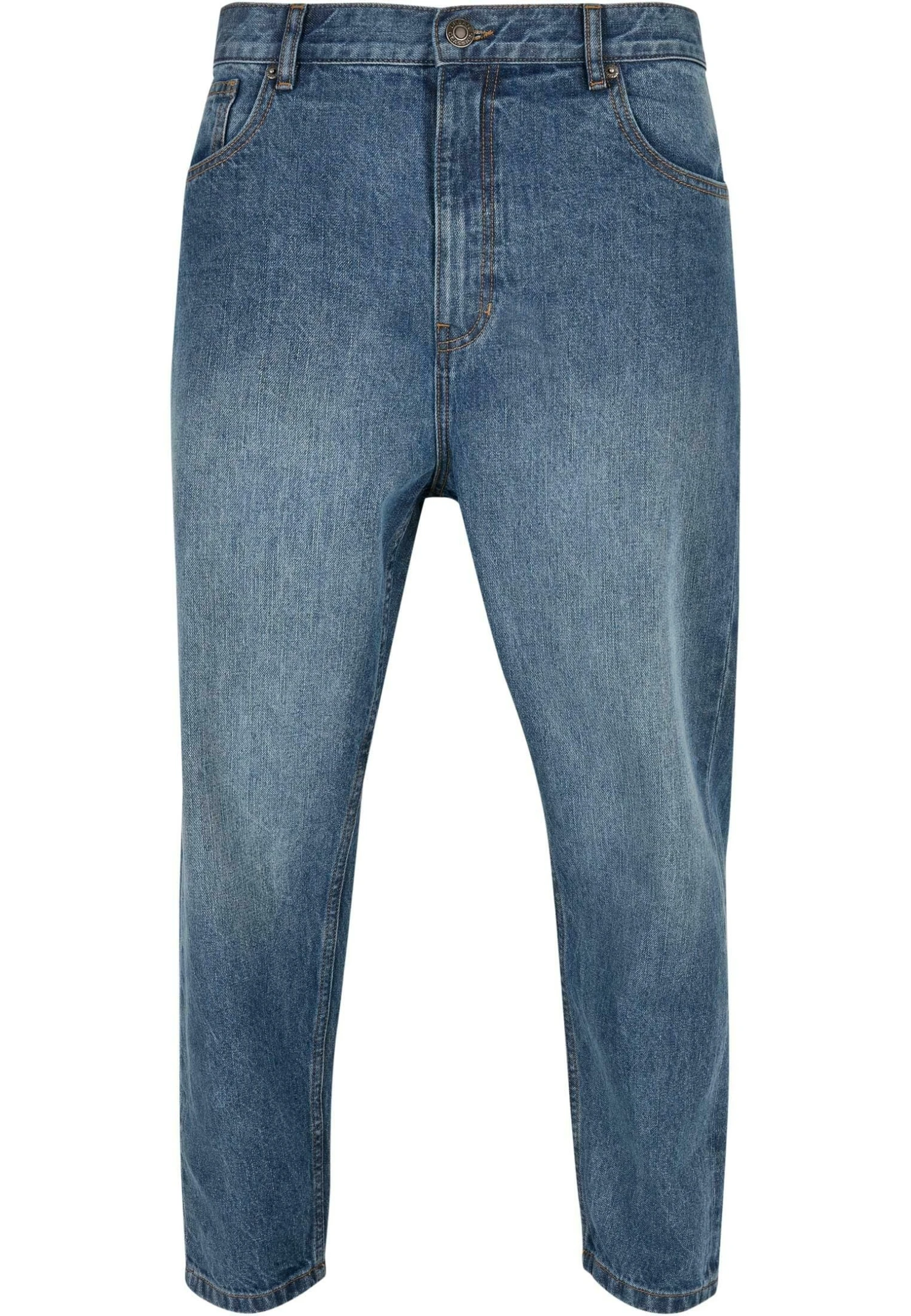 URBAN CLASSICS Cropped Tapered - Jeans Fuselé - Middeepblue 6 URBAN CLASSICS Cropped Tapered - Jeans Fuselé - Middeepblue – Image 6