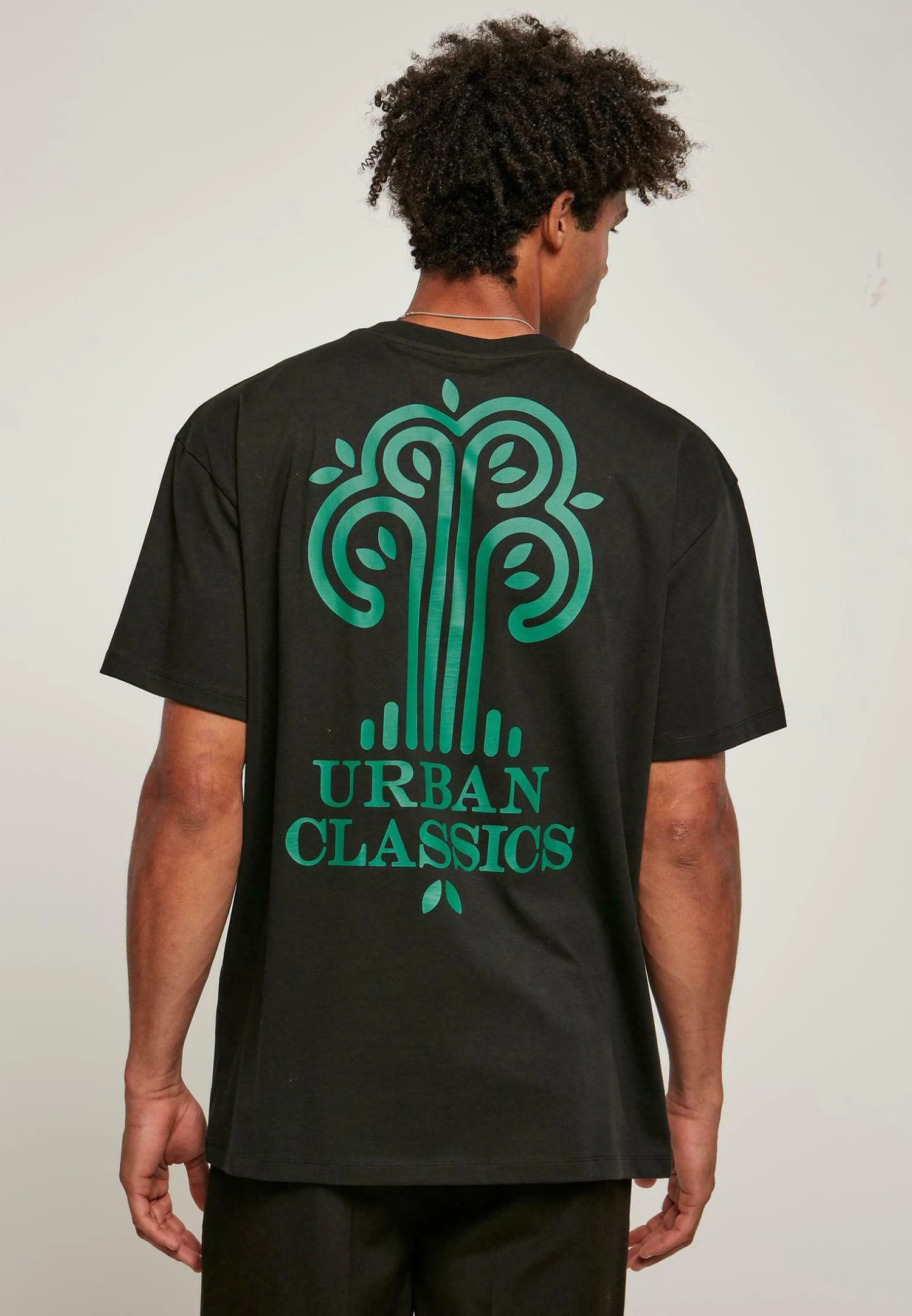 URBAN CLASSICS Organic Tree Logo Tee - T-Shirt Imprimé - Black 3 URBAN CLASSICS Organic Tree Logo Tee - T-Shirt Imprimé - Black – Image 3