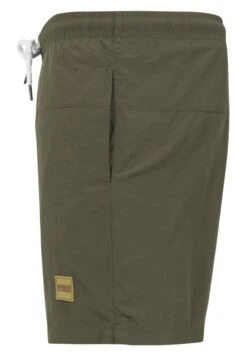 URBAN CLASSICS Block - Short De Bain - Olive -Tenues Mode Boutique 5f5a6dd95ac14465a9a5cf14a42473a2