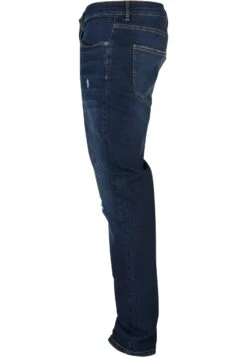 URBAN CLASSICS Jean Droit - Darkblue Destroyed Washed -Tenues Mode Boutique 642eca79ec6d4bc8b99062614b6469c5