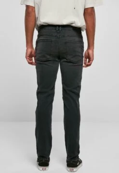 URBAN CLASSICS Jean Droit - Black Destroyed Washed -Tenues Mode Boutique 69755c8991be49659ff603921c5cd901