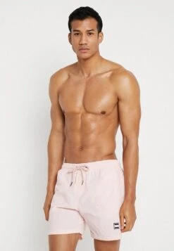 URBAN CLASSICS Block - Short De Bain - Pink