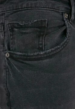 URBAN CLASSICS Jean Droit - Black Destroyed Washed -Tenues Mode Boutique 73ba75cdaa42452d807c38d5f08a6632