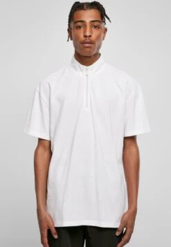 URBAN CLASSICS Boxy Zip - T-Shirt Imprimé - White