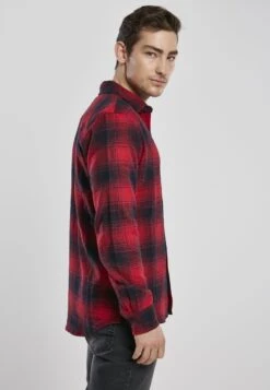 URBAN CLASSICS Chemise - Black/Red -Tenues Mode Boutique 810dedfe22d2400d92e0dcafdd3b3553