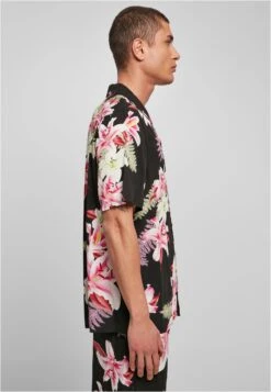 URBAN CLASSICS Aop Resort - Chemise - Darkjungle -Tenues Mode Boutique 8a620157718e493eaa5d24c94ffb908c