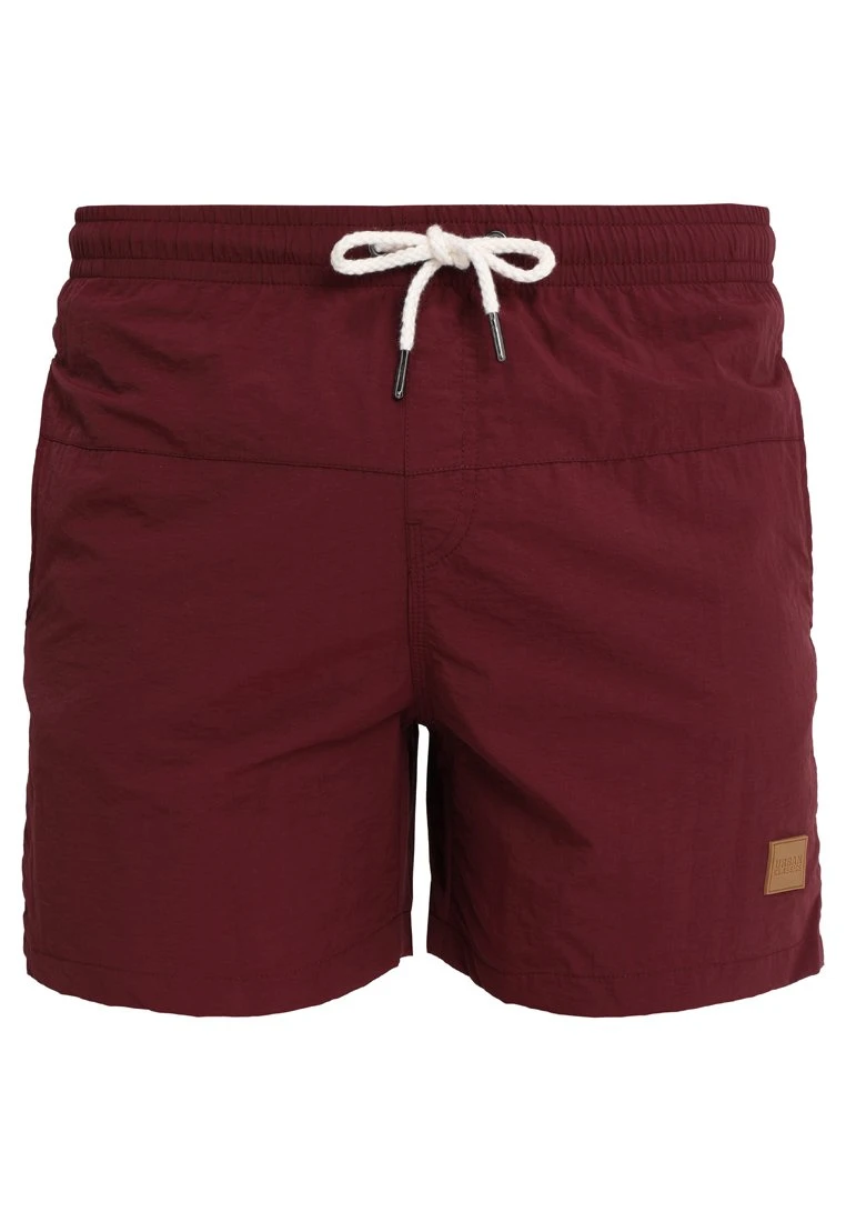 URBAN CLASSICS Block - Short De Bain - Cherry 1 URBAN CLASSICS Block - Short De Bain - Cherry