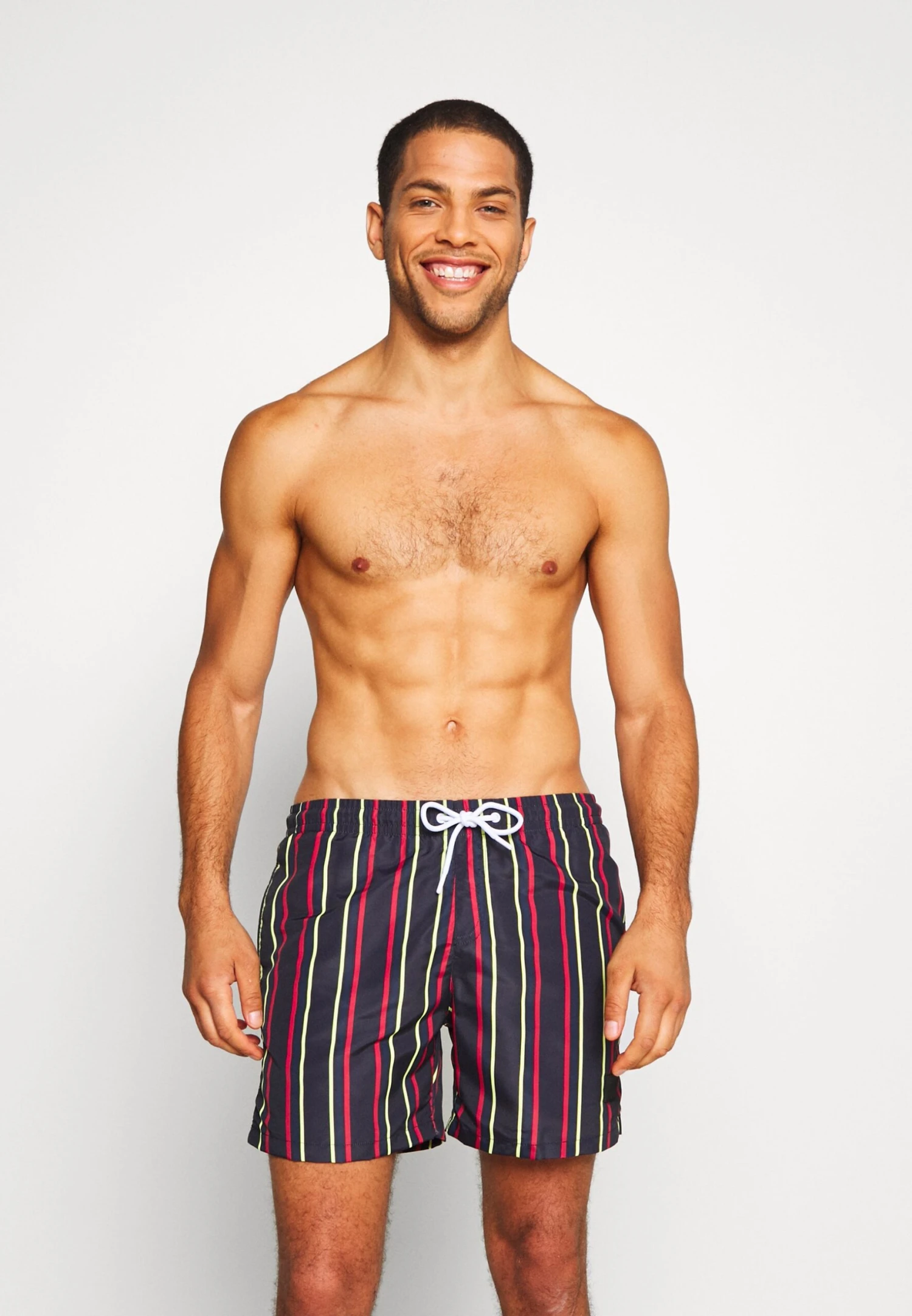 URBAN CLASSICS Stripe Swim - Short De Bain - Midnight/Navy 1 URBAN CLASSICS Stripe Swim - Short De Bain - Midnight/Navy
