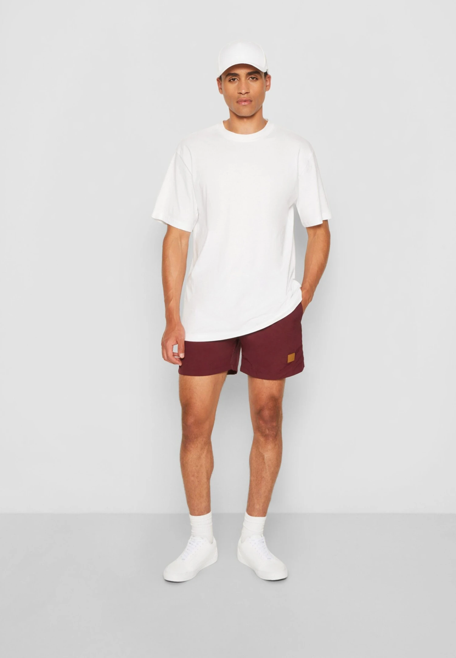 URBAN CLASSICS Block - Short De Bain - Cherry 2 URBAN CLASSICS Block - Short De Bain - Cherry – Image 2