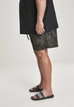 URBAN CLASSICS Pattern - Short De Bain - Palm/Olive -Tenues Mode Boutique 916ad0322f494e2ab06f198a8506042e