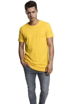 URBAN CLASSICS Shaped Long Do Not Use - T-Shirt Basique - Powderyellow