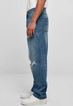 URBAN CLASSICS Distressed - Jean Boyfriend - Mid Deepblue Destroyed Washed -Tenues Mode Boutique 95b779dfe50944dbac74f7fcf24c8575
