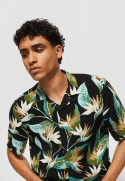 URBAN CLASSICS Blossoms - Chemise - Black -Tenues Mode Boutique 96012a33f2d44236b9176cf00720ab6f