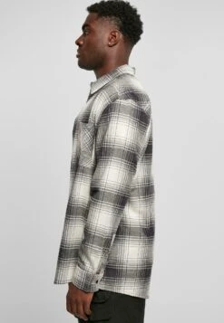 URBAN CLASSICS Mock Check - Chemise - Whitesand Black -Tenues Mode Boutique 9b65f70efb7b4b7ab7d6621a08ed1328