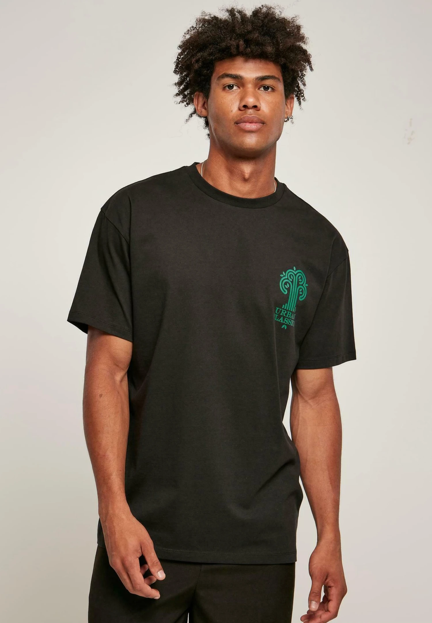 URBAN CLASSICS Organic Tree Logo Tee - T-Shirt Imprimé - Black 1 URBAN CLASSICS Organic Tree Logo Tee - T-Shirt Imprimé - Black
