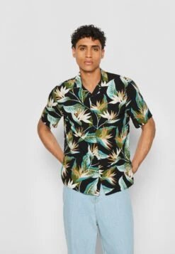 URBAN CLASSICS Blossoms - Chemise - Black -Tenues Mode Boutique ae6e4dc7c6fe4e0791808afb740c23c9