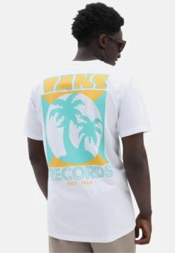 Vans Records Ss - T-Shirt Imprimé - White