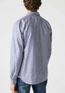 Lacoste Chemise - Blanc / Bleu Marine -Tenues Mode Boutique c3f172f8441d429f90c3a21f1d3cbb13