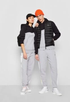 Lacoste Pantalon De Survêtement - Silver-Coloured Chine/White
