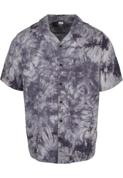 URBAN CLASSICS Tye Dye Viscose Resort Shirt - Chemise - Dark
