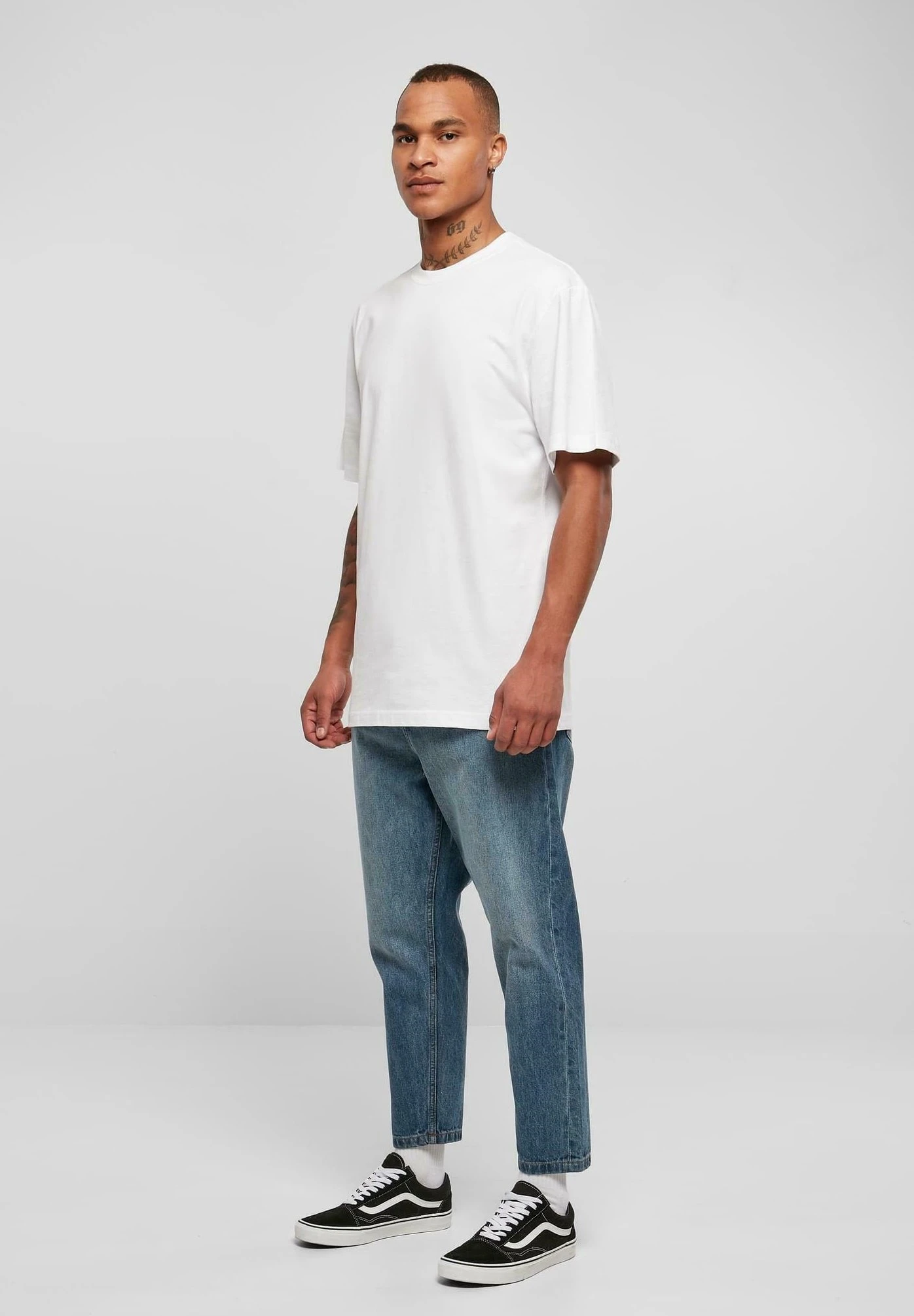 URBAN CLASSICS Cropped Tapered - Jeans Fuselé - Middeepblue 2 URBAN CLASSICS Cropped Tapered - Jeans Fuselé - Middeepblue – Image 2