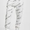 URBAN CLASSICS Carlo Colucci Allover Logo - Pantalon De Survêtement - White