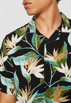 URBAN CLASSICS Blossoms - Chemise - Black -Tenues Mode Boutique d20efaaded7f41ad80da0481d1ebbd94