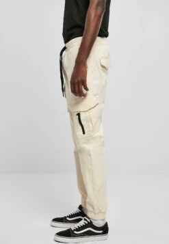 URBAN CLASSICS Zipper D-Ring - Pantalon Cargo - Creme -Tenues Mode Boutique d43139d966264dd18124758dca6a0864