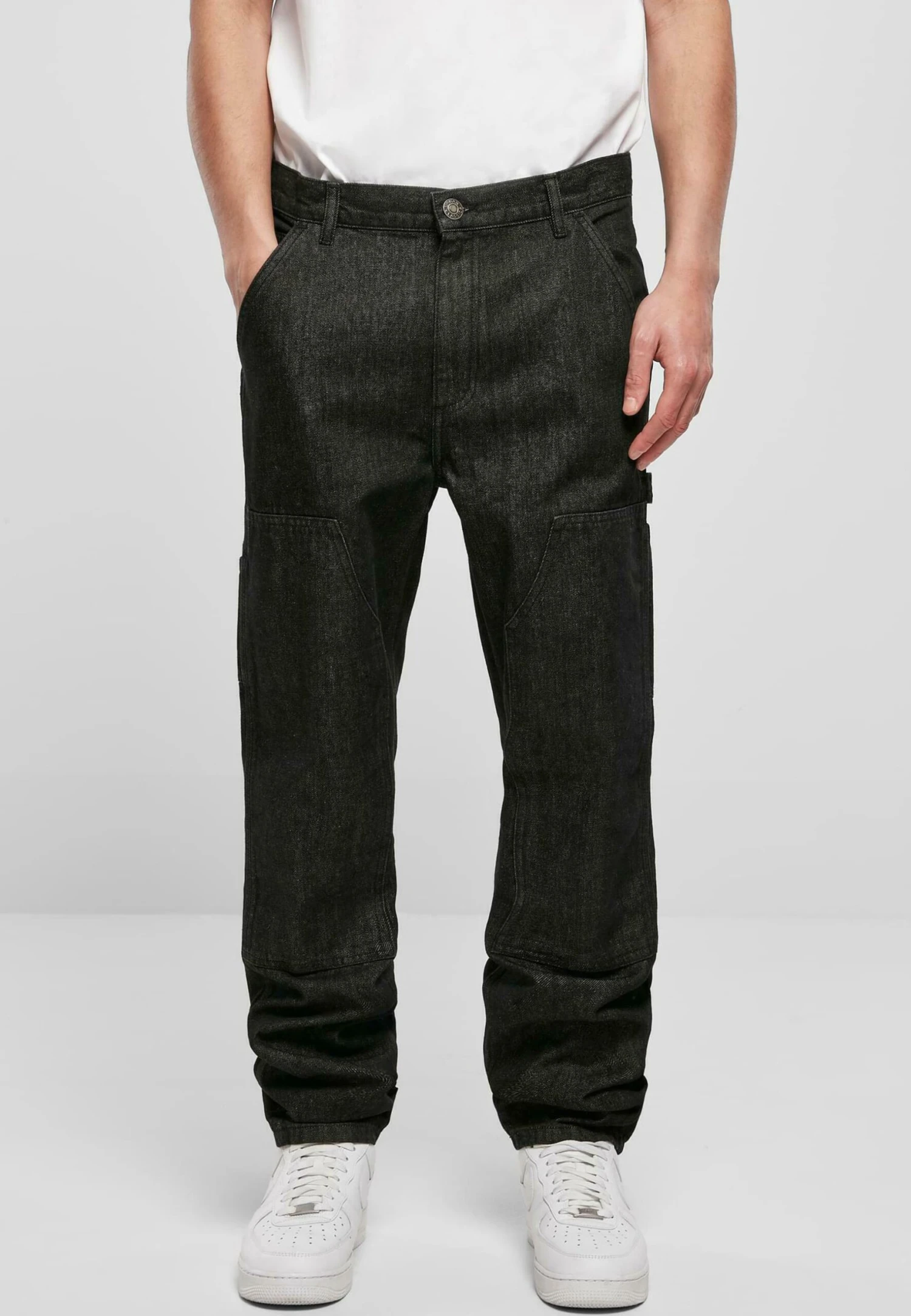 URBAN CLASSICS Double - Jean Droit - Realblack Washed 1 URBAN CLASSICS Double - Jean Droit - Realblack Washed